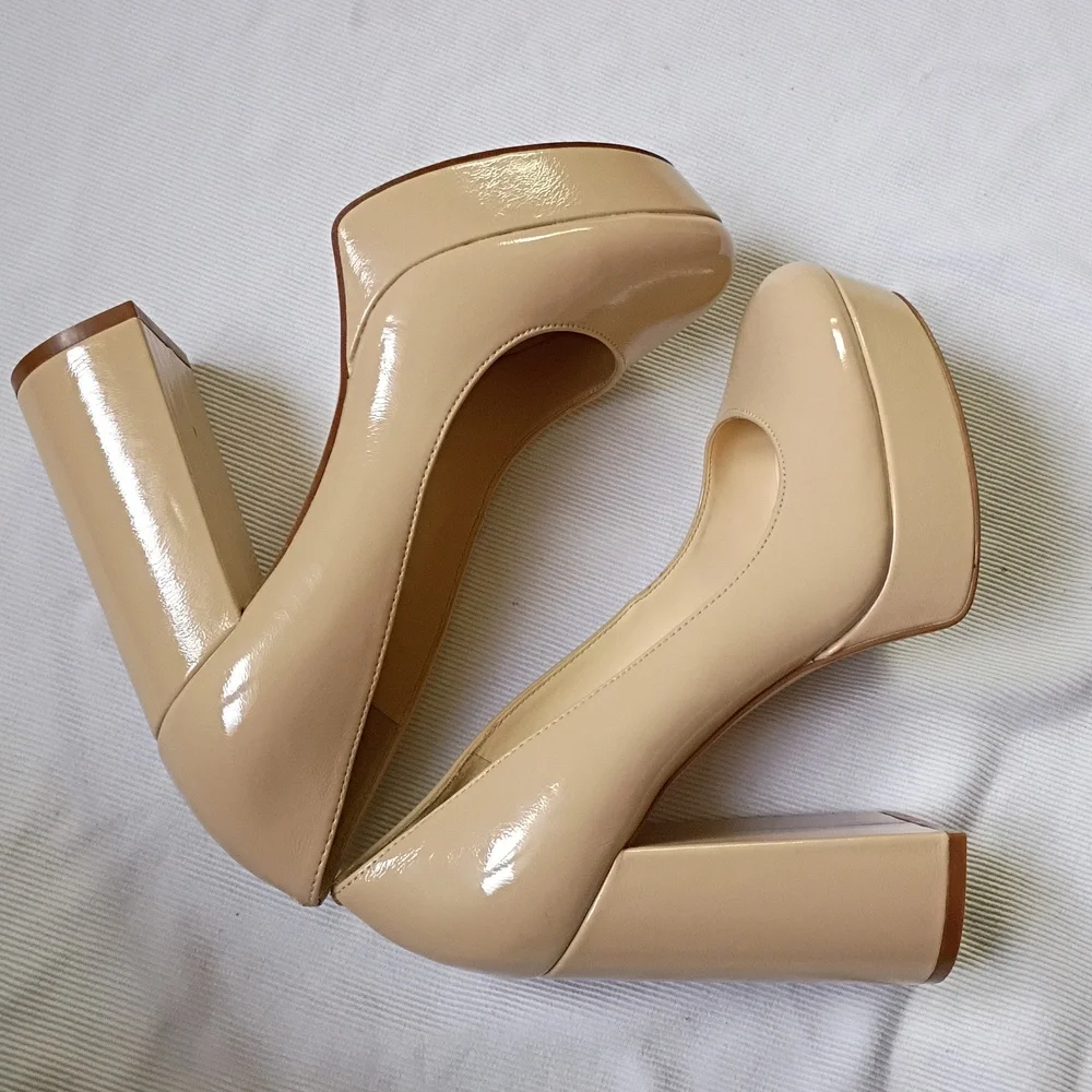 Jessica Simpson Dylexi Platform Nude Pumps - Picture 5 of 8